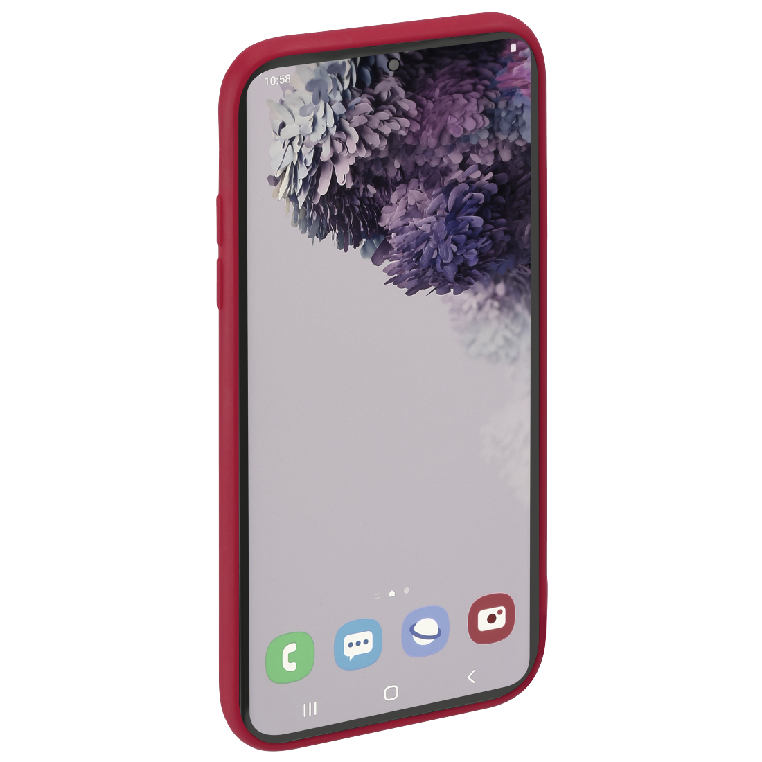 Cover  Finest Feel  voor Samsung Galaxy S21 (5G), rood