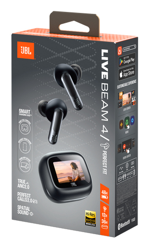 JBL IN-EAR WIRELESS HEADPHONE LIVE BEAM 4 BLACK