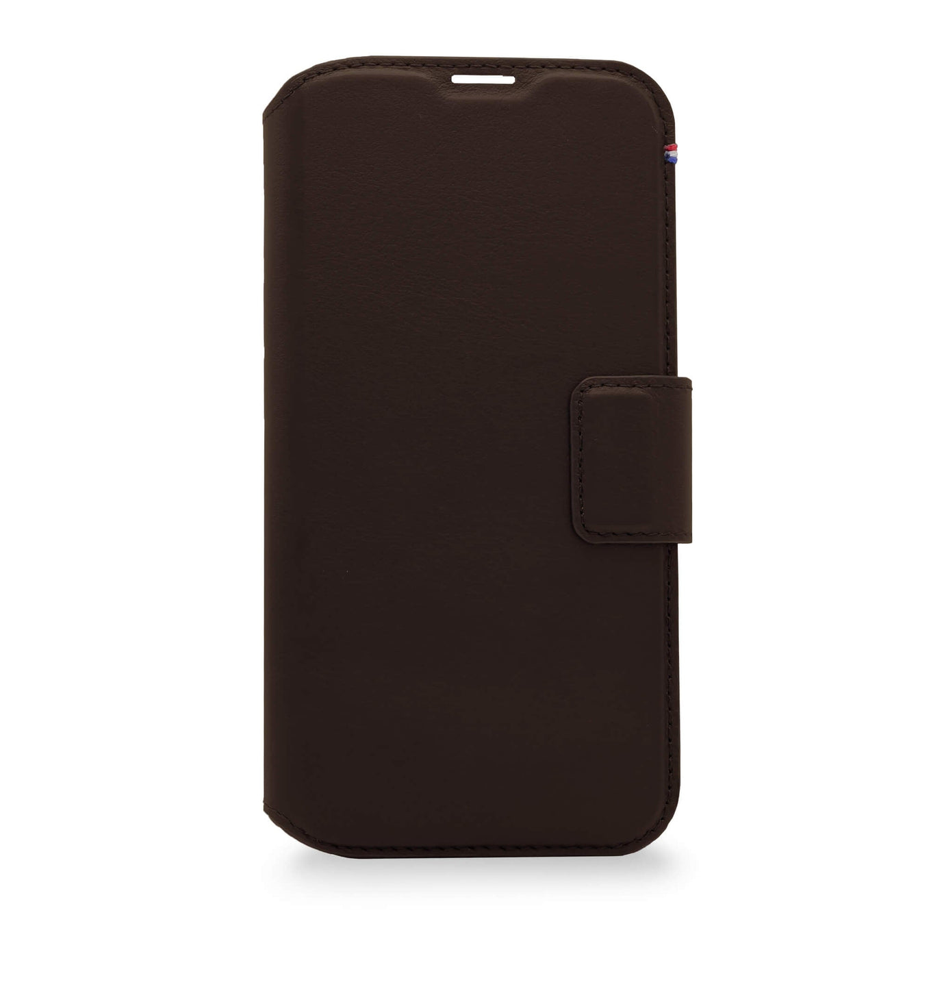 Decoded iPhone 14 Max, housse wallet amovible cuir, brun chocolat