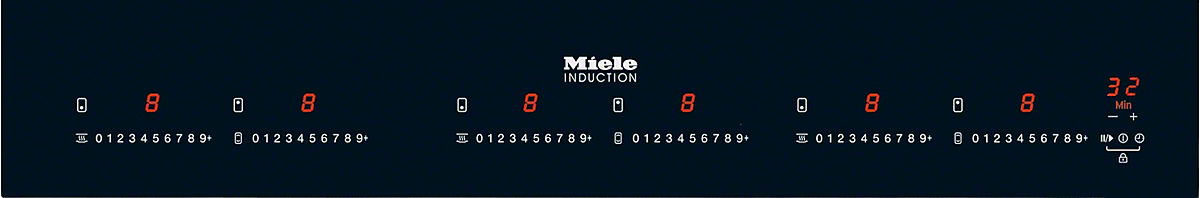 Miele KM 6367-1 plaque Noir Intégré Plaque avec zone à induction 6 zone(s)