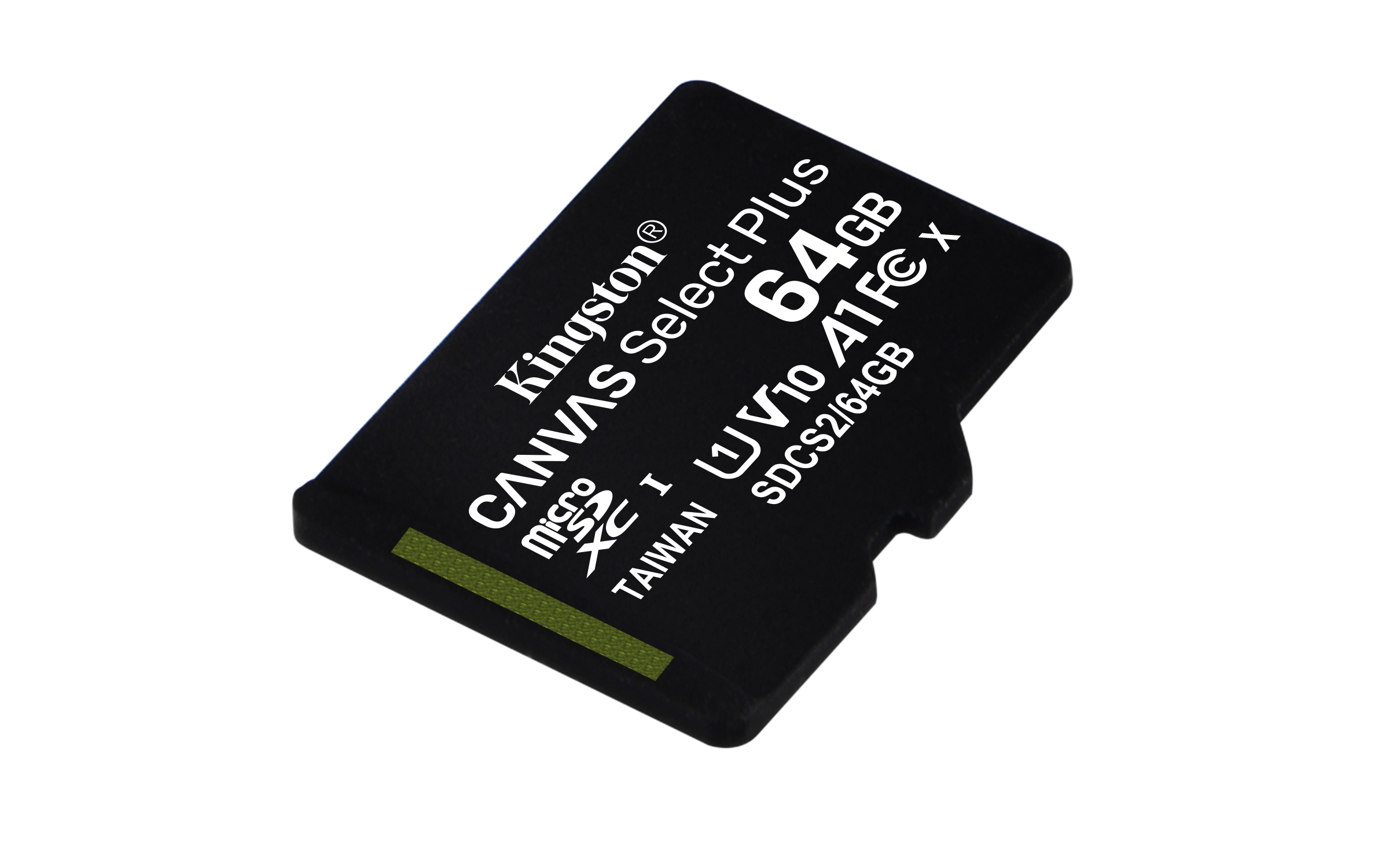 Kingston Technology 64GB micSDXC Canvas Select Plus 100R A1 C10 kaart + ADP