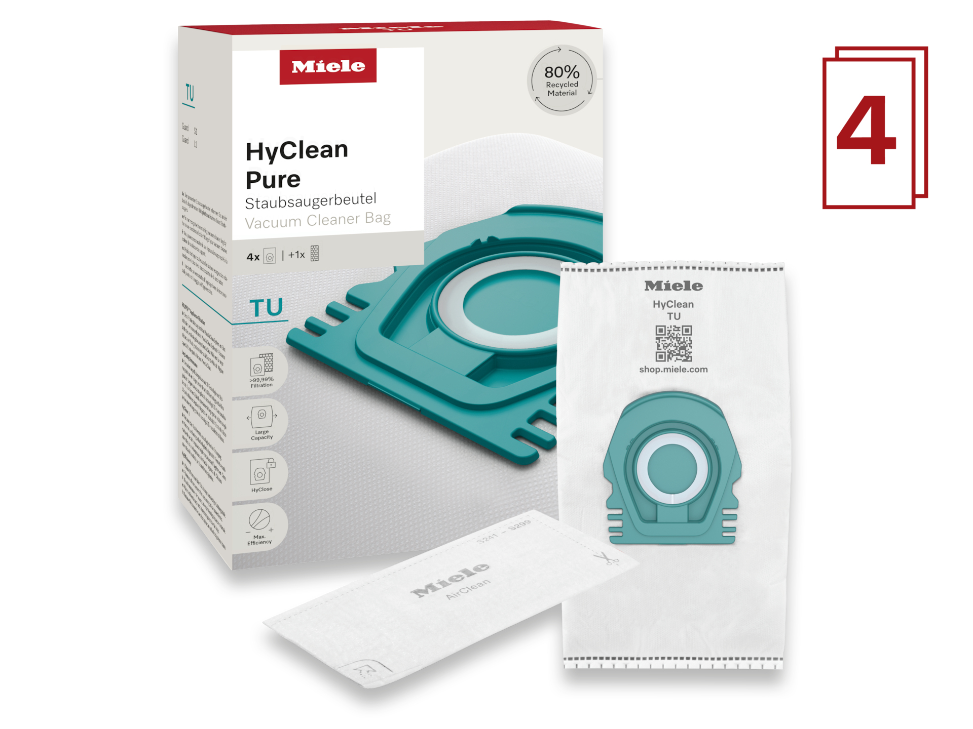 MIELE SAC ASPIRATEUR TU HyClean Pure