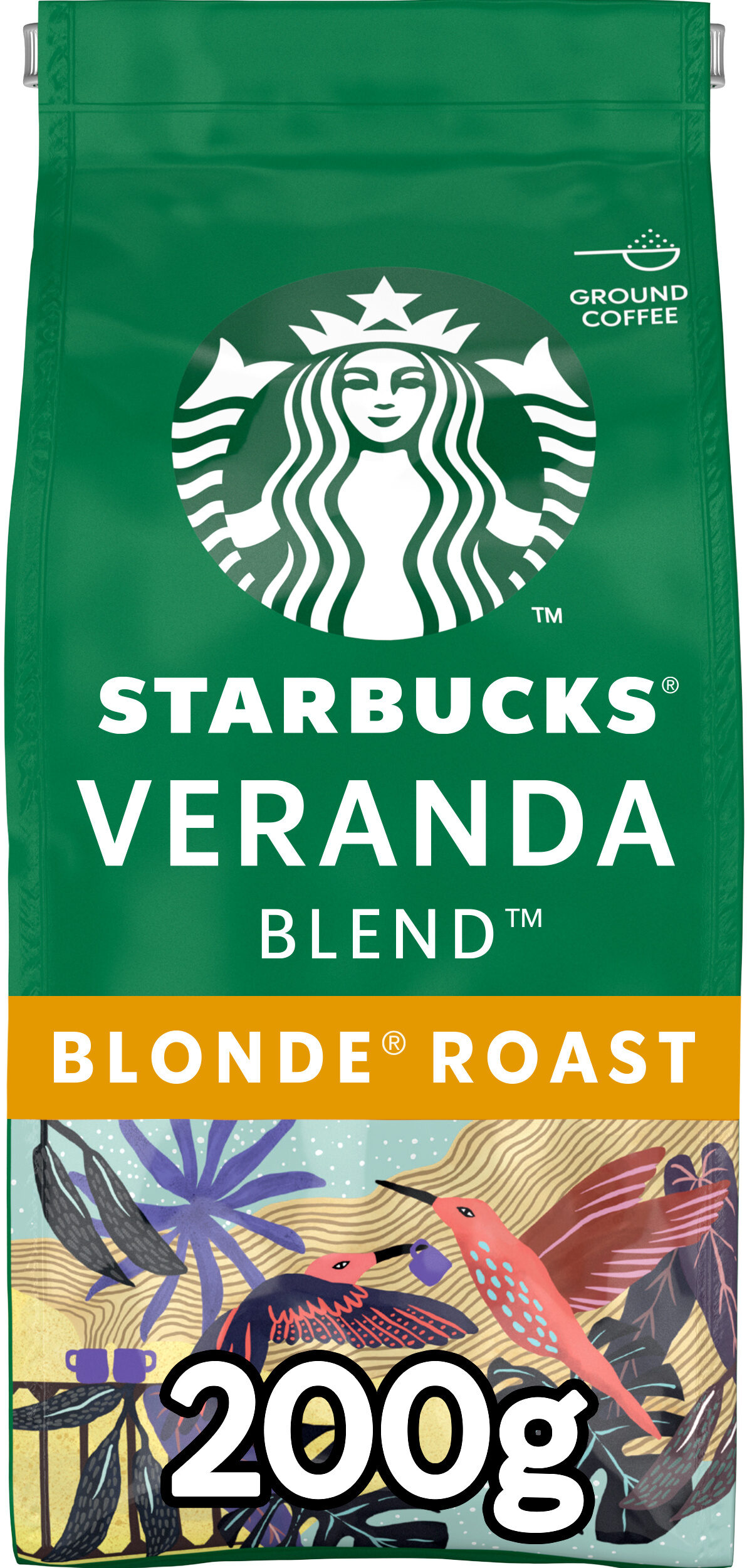 Gemalen Koffie STARBUCKS 12398022 Veranda Blonde 200gr
