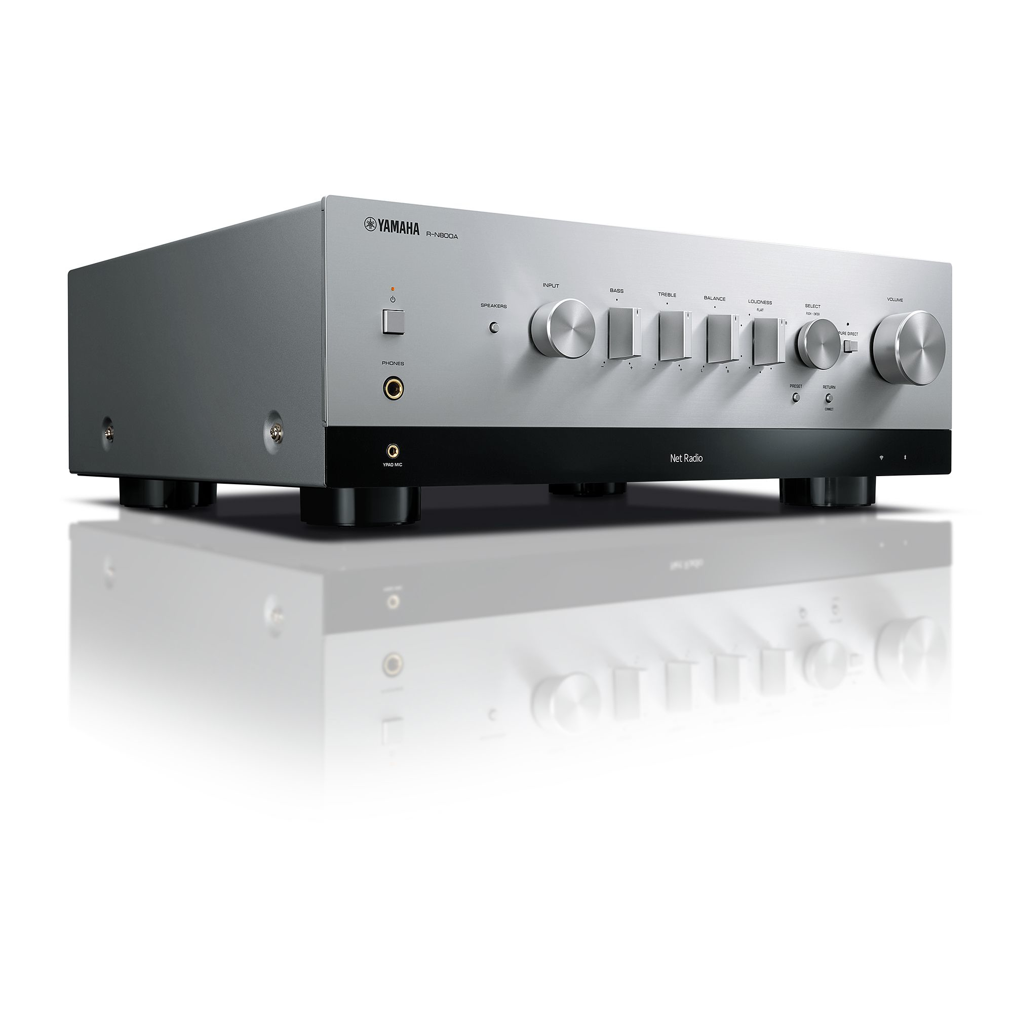 Receiver YAMAHA R-N800A zilver