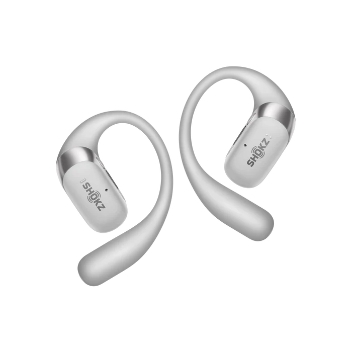 SHOKZ OpenFit 2+ Hoofdtelefoons Draadloos oorhaak, In-ear Oproepen/muziek Bluetooth Grijs