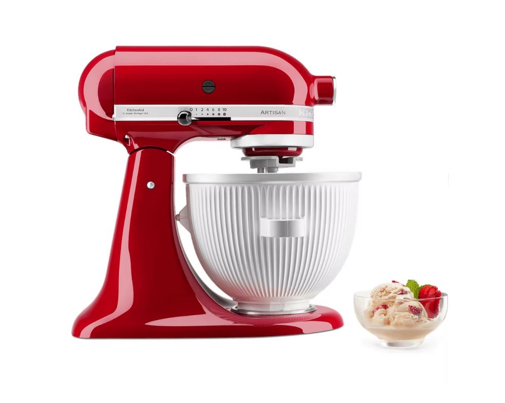 Kitchenaid icecream maker pour robot de