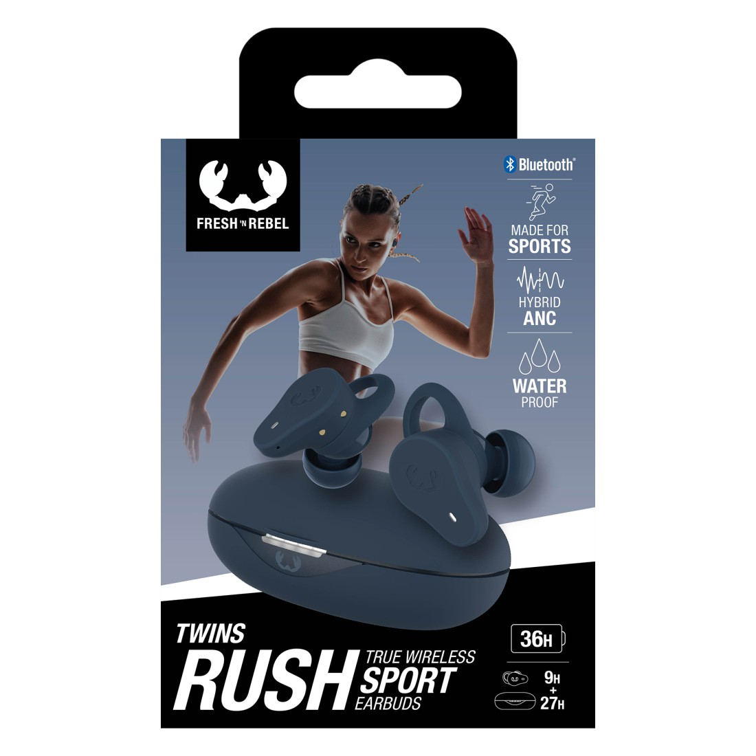 Oordopjes FRESH N REBEL Twins Rush steel blue