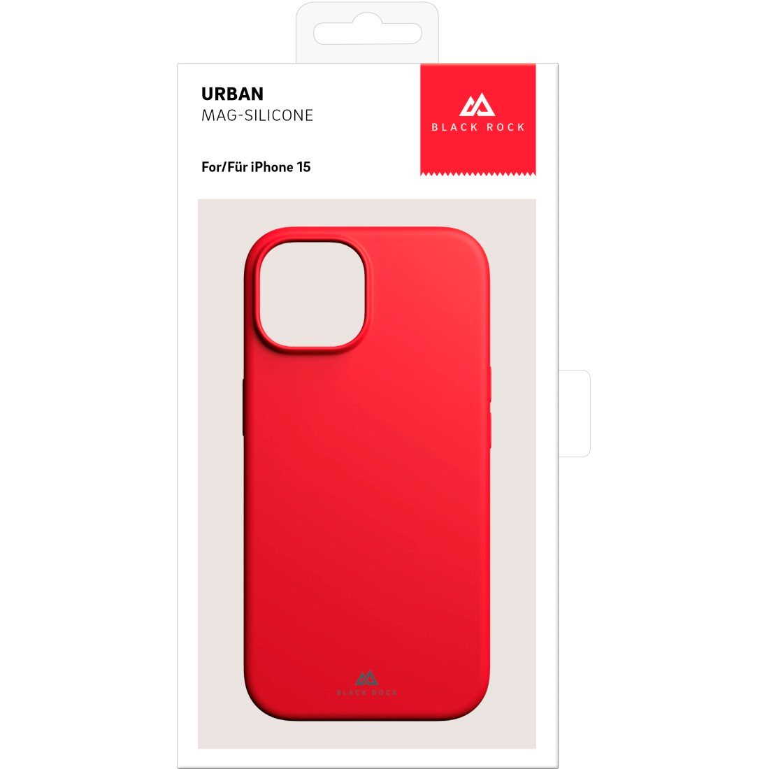Black Rock Coque Mag Urban pr Apple iPhone 15, Rouge