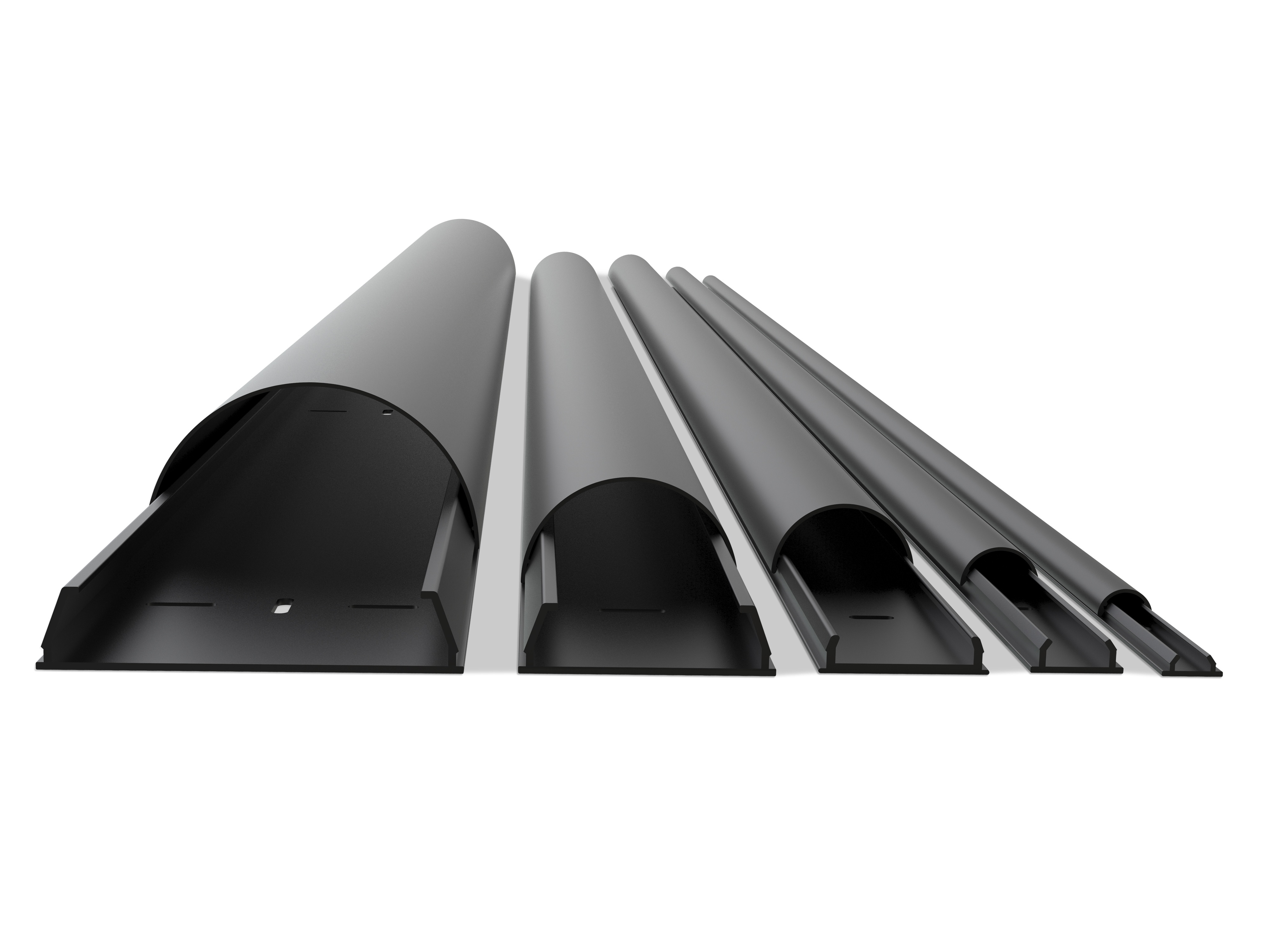 M Universal Cable Cover Black 18mmW - 1600mm L