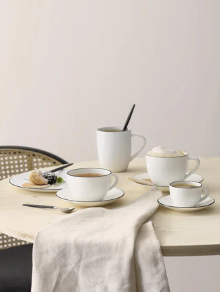 Koffiekop en schotel ASA 1912113 Oco Ligne Noire / 0,2L