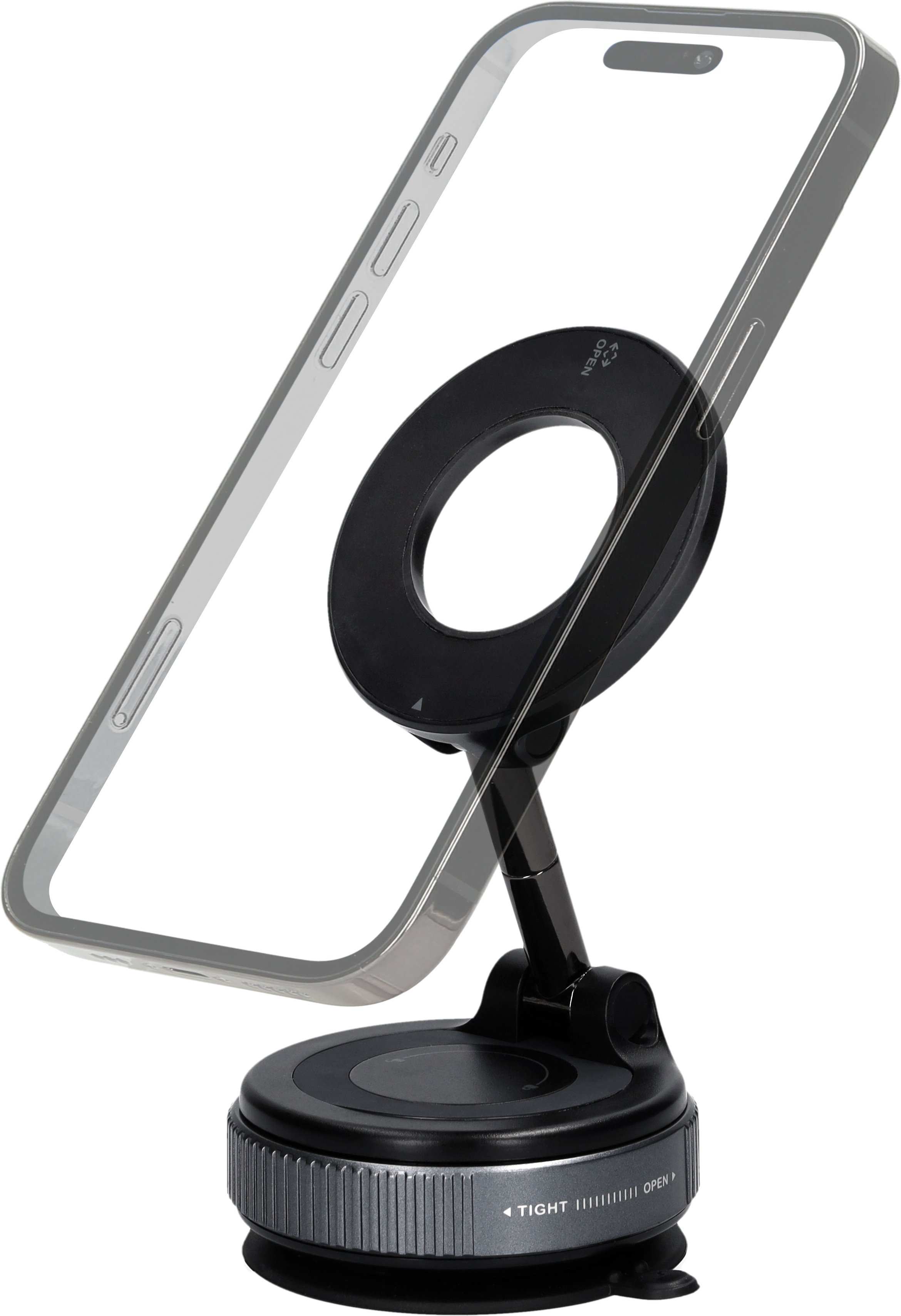 Mobiparts Vacuum Suction Holder Black