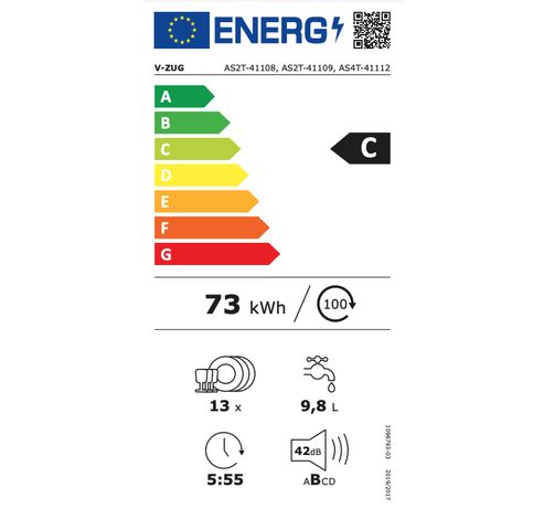Vaatwasser BI V-ZUG 41112.00.008 AdoraDish V4000 Standaard