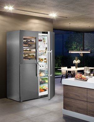 Liebherr SBSes 8486 PremiumPlus frigo américain Pose libre 645 L Acier inoxydable