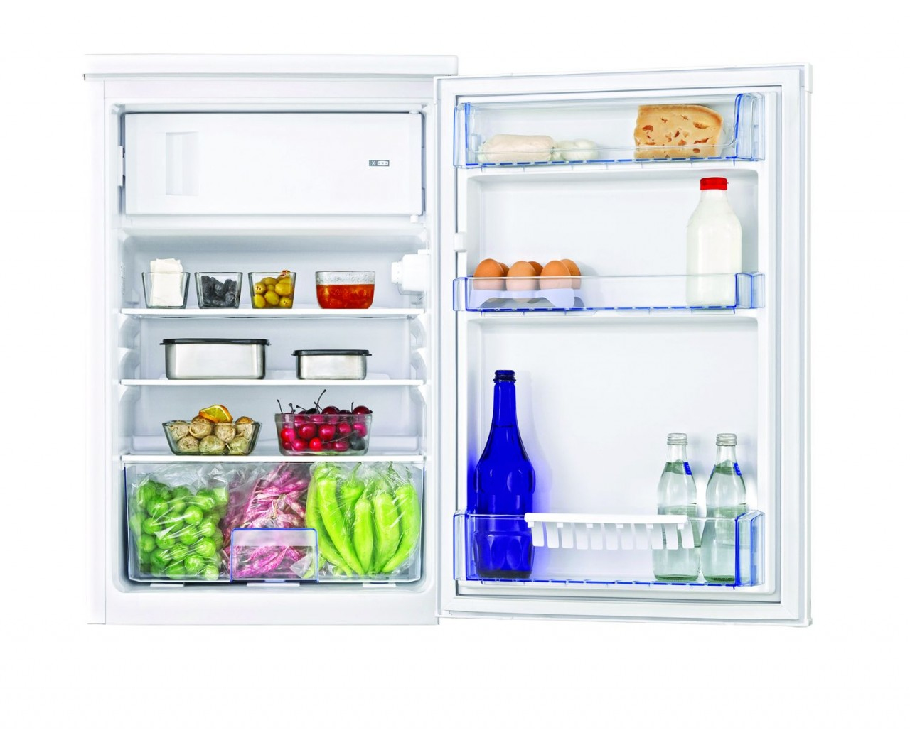Beko Kühlschr TSE 1284 A+++wh frigo combine Pose libre 114 L Blanc