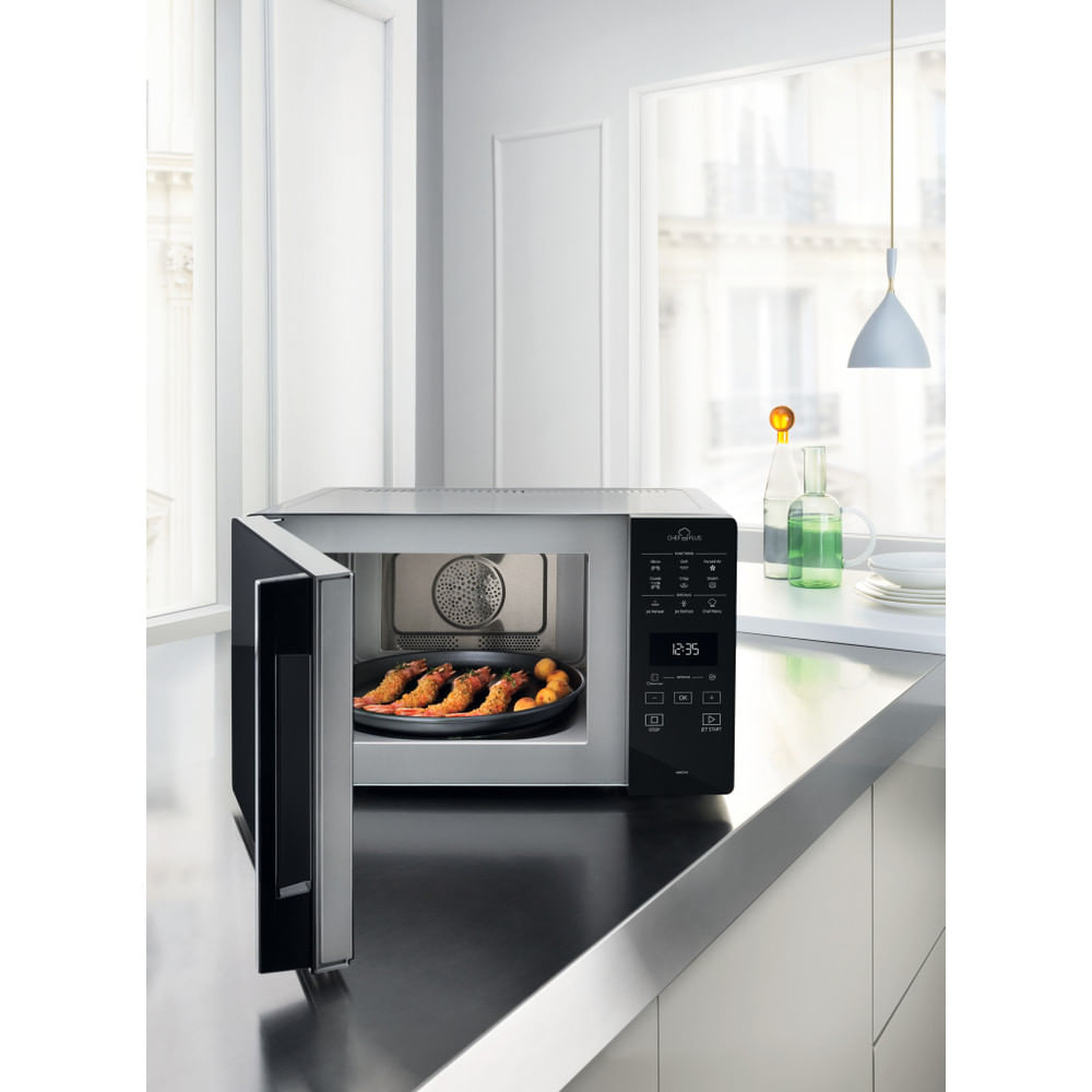 Whirlpool Chef Plus MCP 349 SL Comptoir Micro-onde combiné 25 L 800 W Argent
