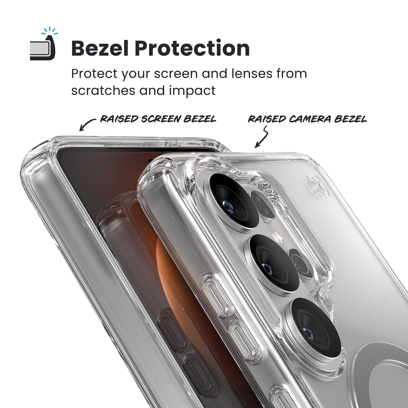 Speck Presidio2 Clear + Magnet Samsung Galaxy S26 Ultra - with Microban