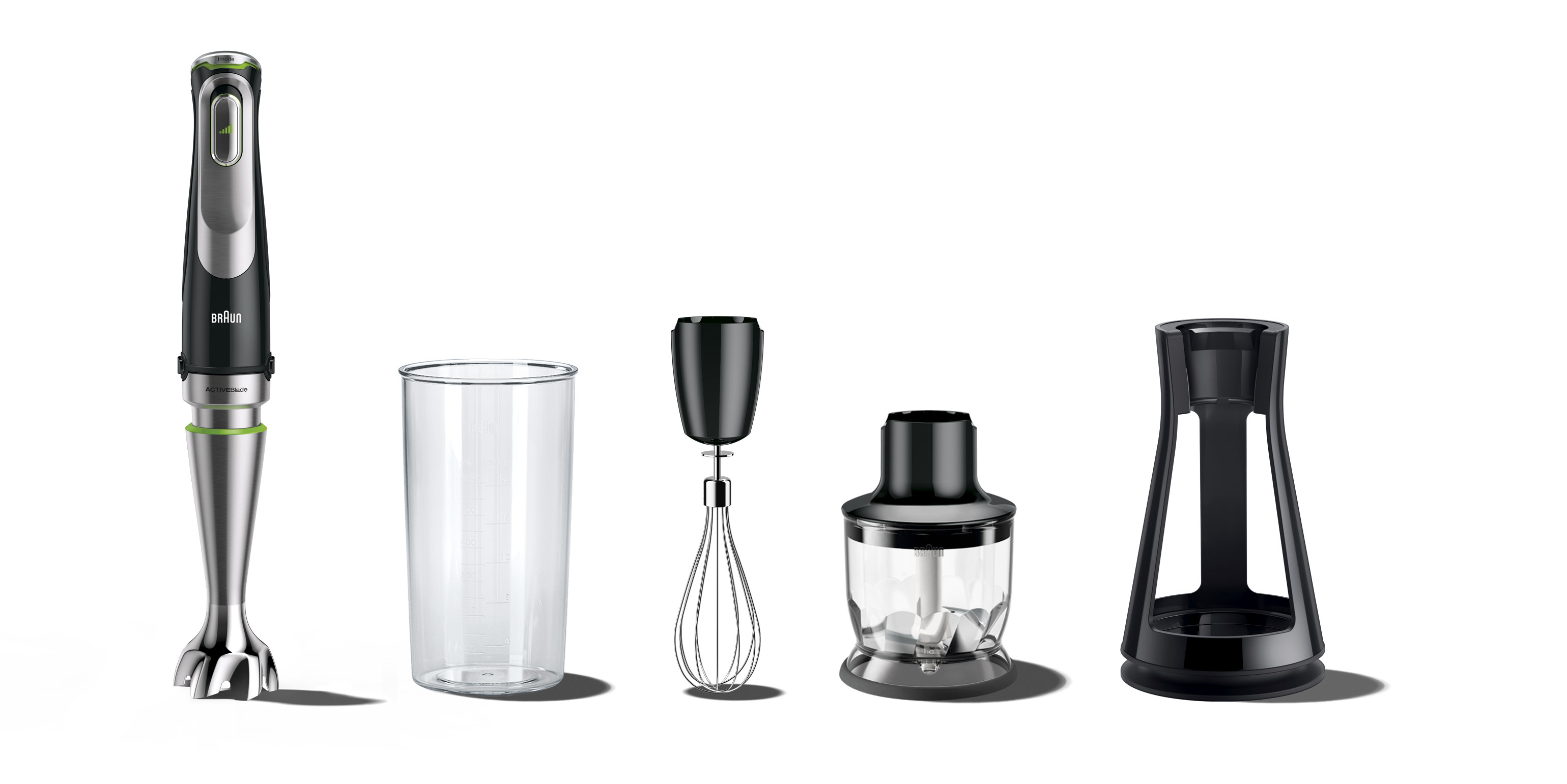 Braun MultiQuick 9 MQ 9125 XS 0,35 l Staafmixer 1200 W Zwart, Roestvrijstaal