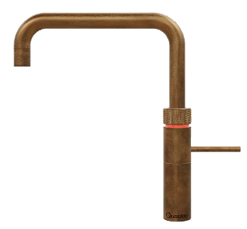 Kraan Quooker CLASSIC FUSION SQUARE Messing Patina