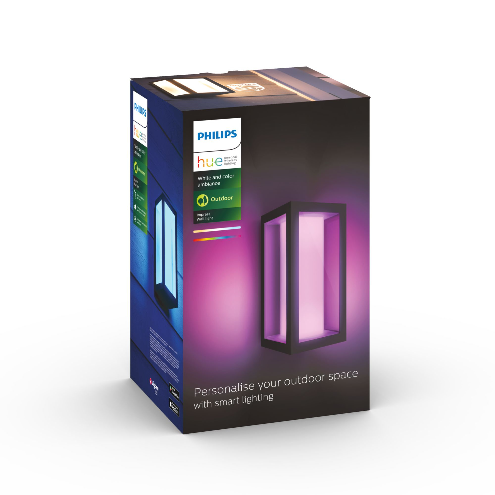 Philips Hue White and Color ambiance Applique murale extérieure Impress