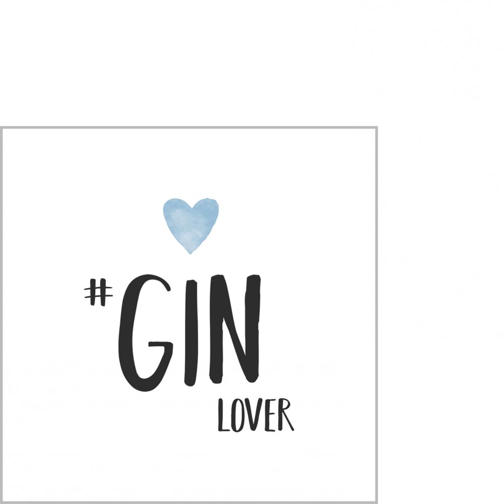 Papieren servetten PPD 125002304 Gin Lover Napkin 25x25cm
