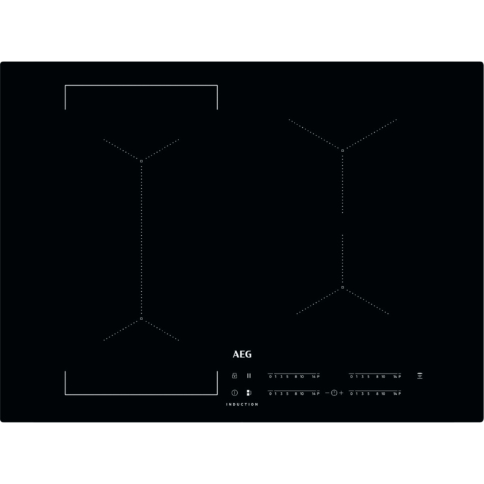 Inductiekookplaat AEG IKE74440CB / 71cm / nis 56x49 / bridge