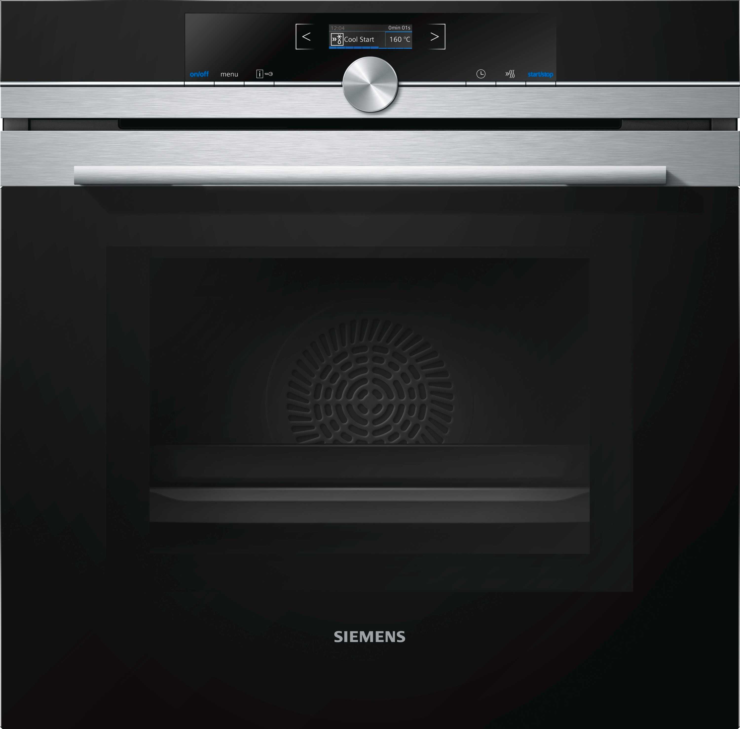 Siemens iQ700 HM633GNS1 four 67 L Noir, Acier inoxydable