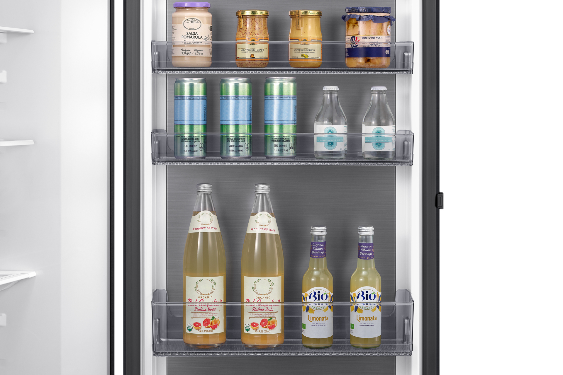 Koelkast SAMSUNG RR70H39FEFEF / E / 185cm / zwart inox