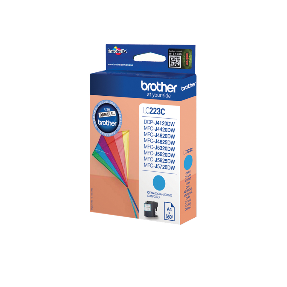 Inktpatroon BROTHER LC-223C Blauw