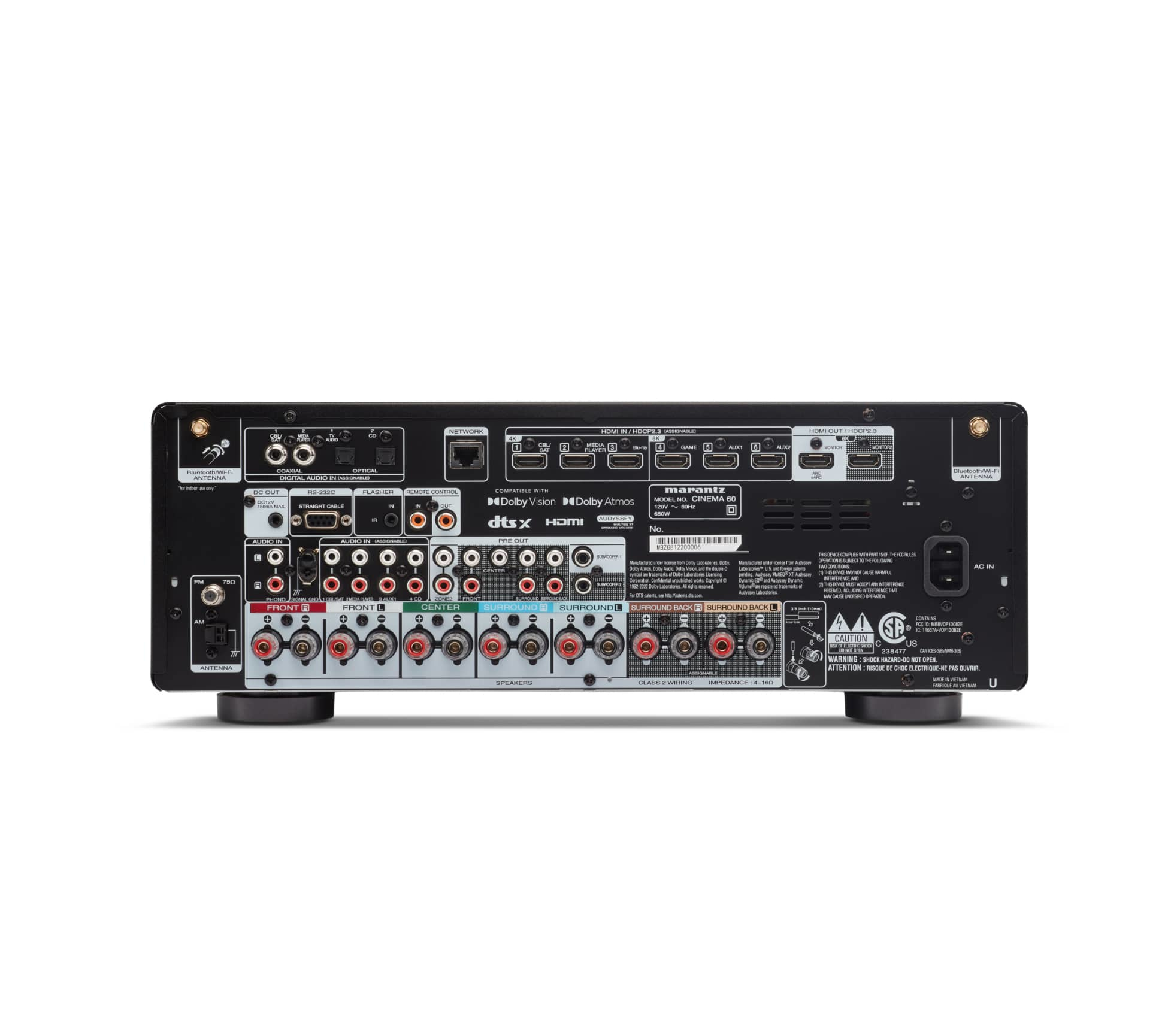 Marantz CINEMA 60 100 W 7.2 kanalen Surround Zwart