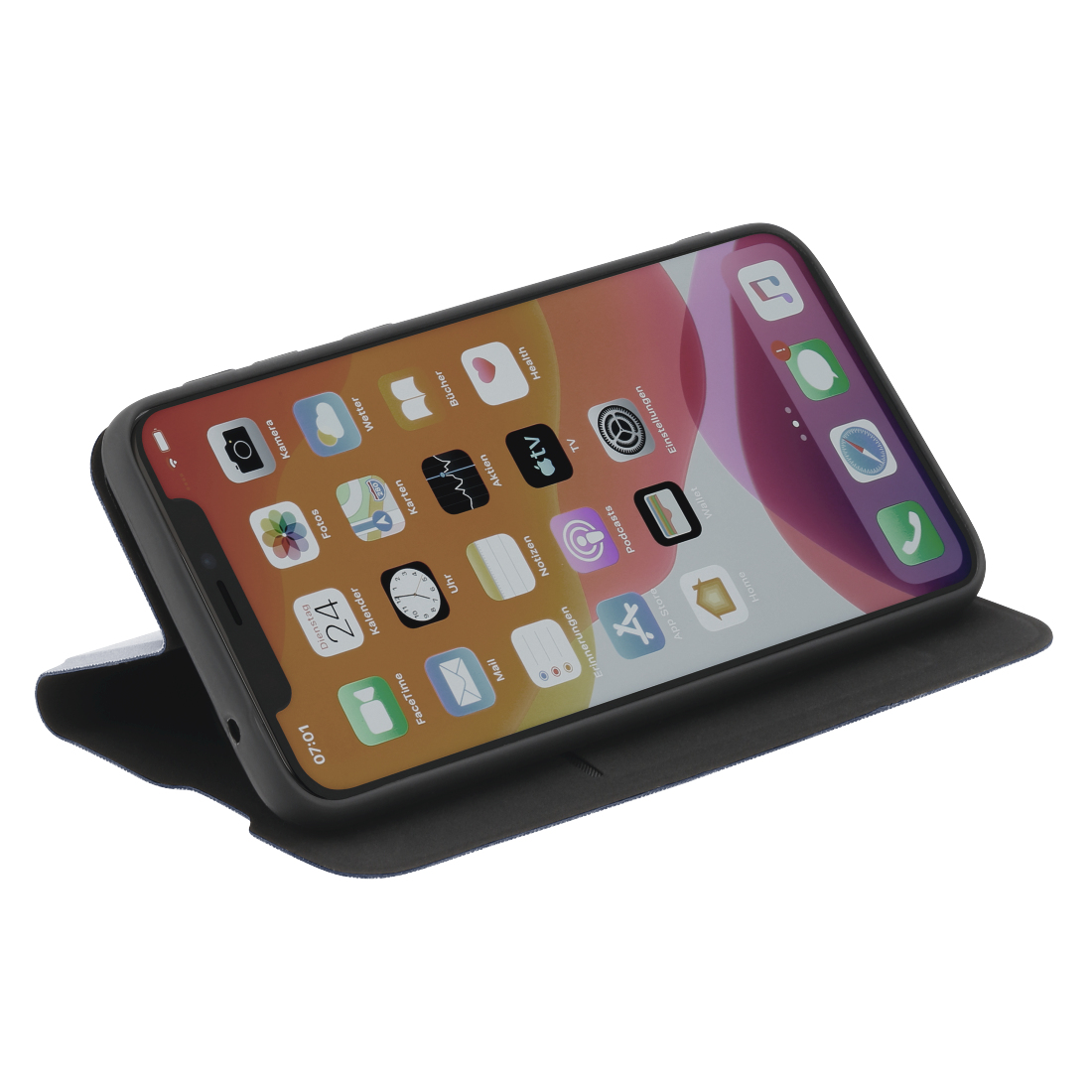 Tas (TEL) HAMA Single2.0 Booklet iPhone 12 / Pro Antraciet