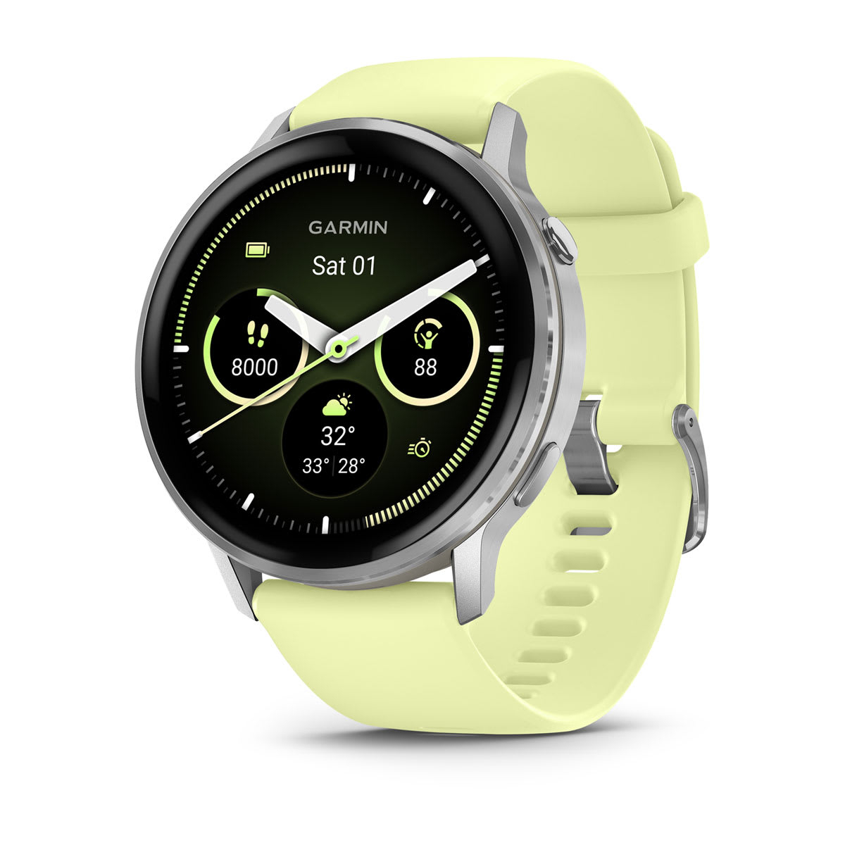 Smartwatch GARMIN VENU 4 45MM SILVER + CITRON