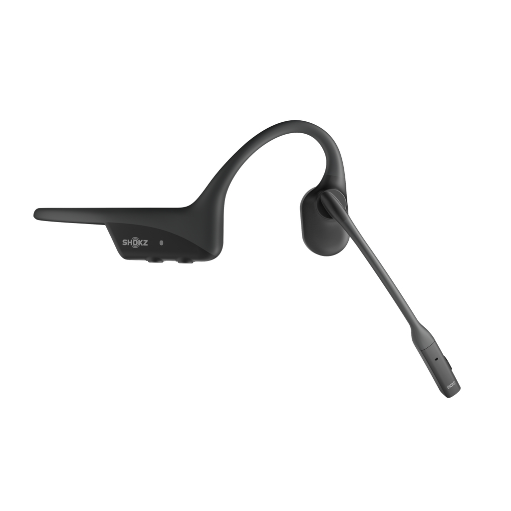 Hoofdtelefoon SHOKZ OpenComm 2 zwart - 2025 upgrade - bone conduction