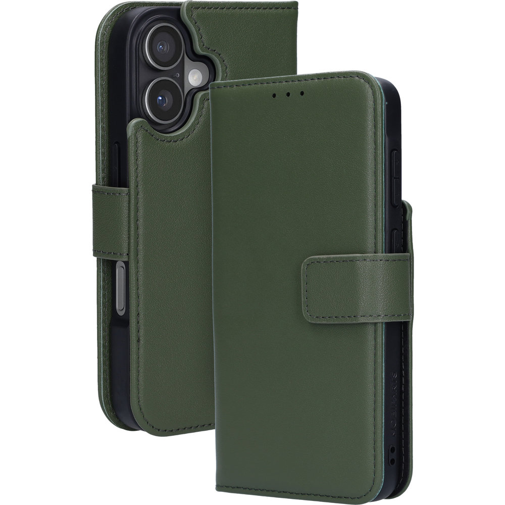 Mobiparts Leather 2 in 1 Apple iPhone 17 Wallet Case Green