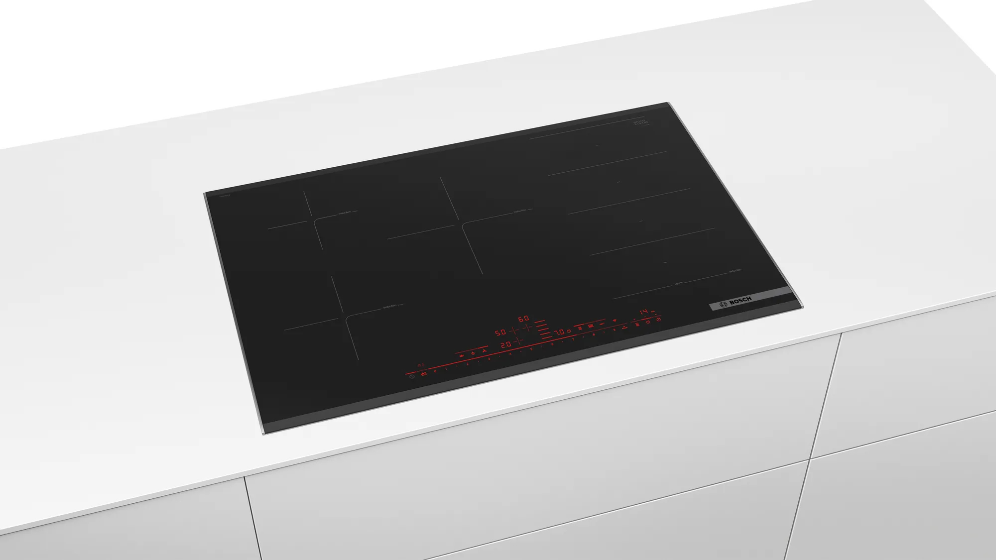 Bosch Serie 8 PXV875DV1E plaque Noir Intégré 82 cm Plaque avec zone à induction 5 zone(s)