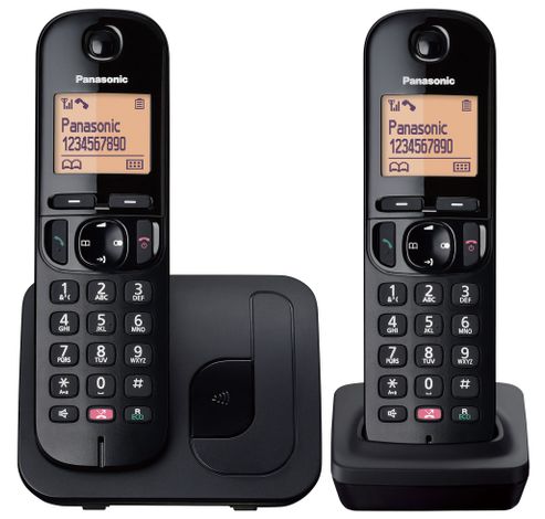 Telefoon Panasonic Dect KX-TGC252NLB Duo Black