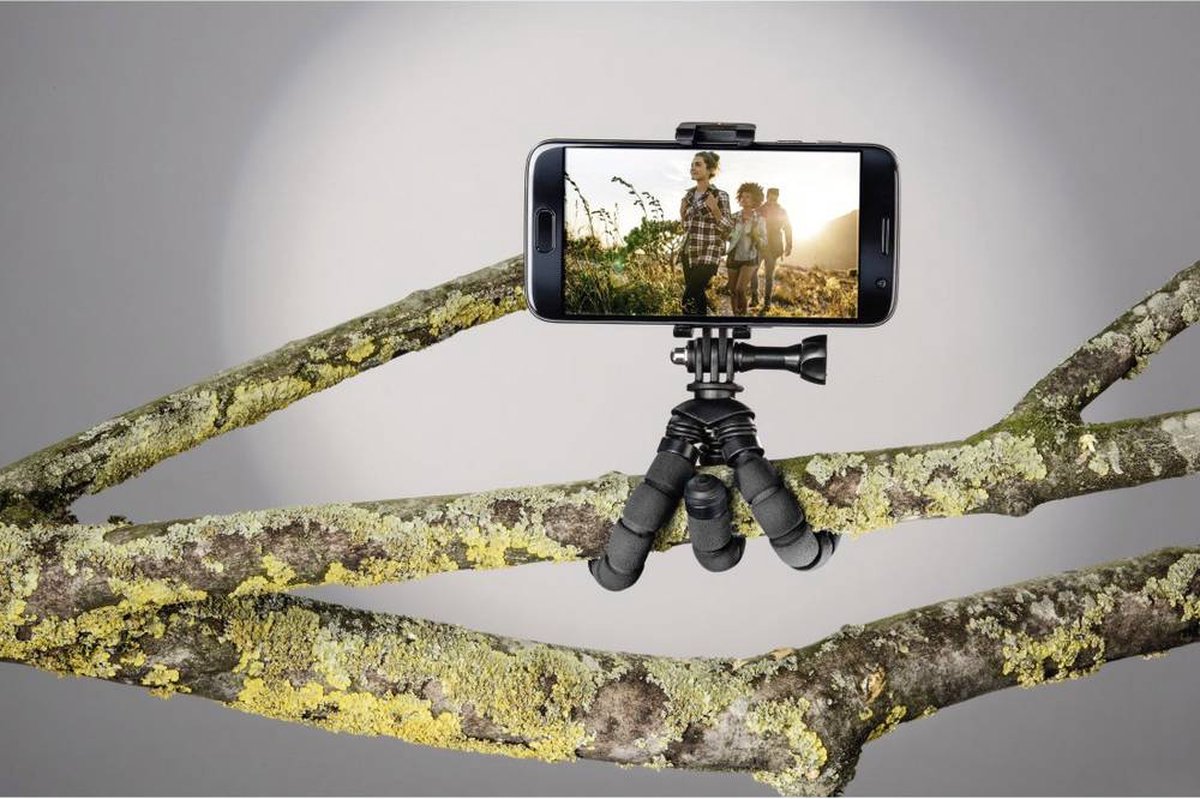 Hama Ministatief "Flex" voor smartphone en GoPro, 14 cm