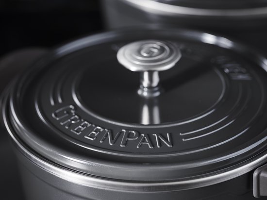 Stoofpan GREENPAN CC005057-001 Featherweights Grijs 28cm