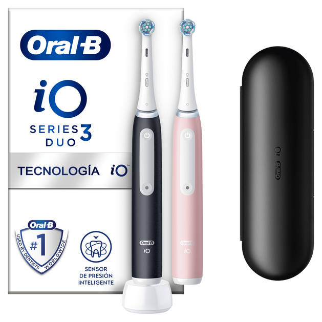 Elektrische tandenborstel ORAL-B 161571 iO / Series 3 / Matzwart & Blush Pink