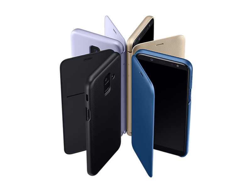 Sac (TEL) Samsung Samsung A6 2017 Wallet Cover Black