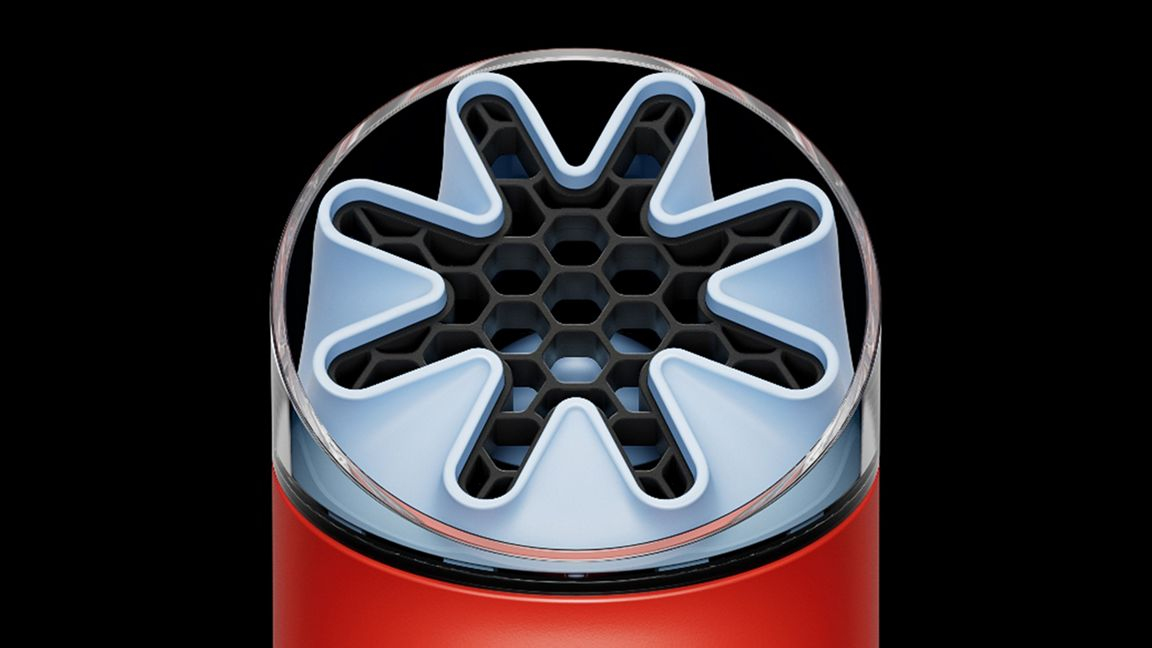 Handventilator DYSON 654845-01 HushJet Mini / Scarlet Red & Pale Blue