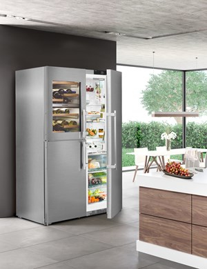 Liebherr SBSes 8486 PremiumPlus frigo américain Pose libre 645 L Acier inoxydable