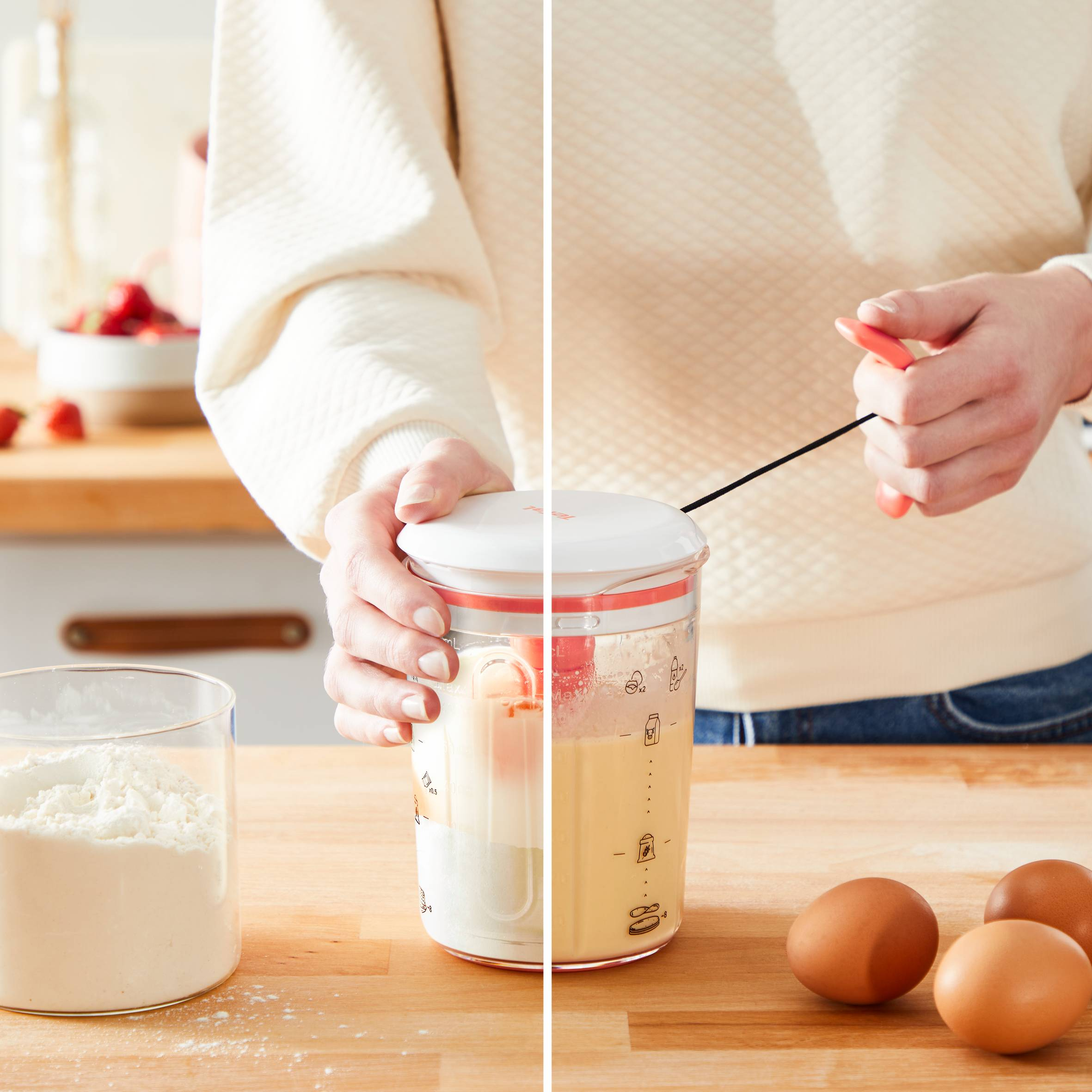 Pannenkoekenmixer TEFAL K1844404 Crêpes Express / 900ml