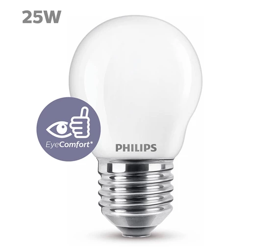 LED-lamp PHILIPS 8718699762773 E27P45 2,2W-25W CW