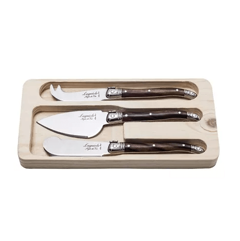 Kaasmessenset Laguiole 5885031 Premium Line / Dark Wood / set-3