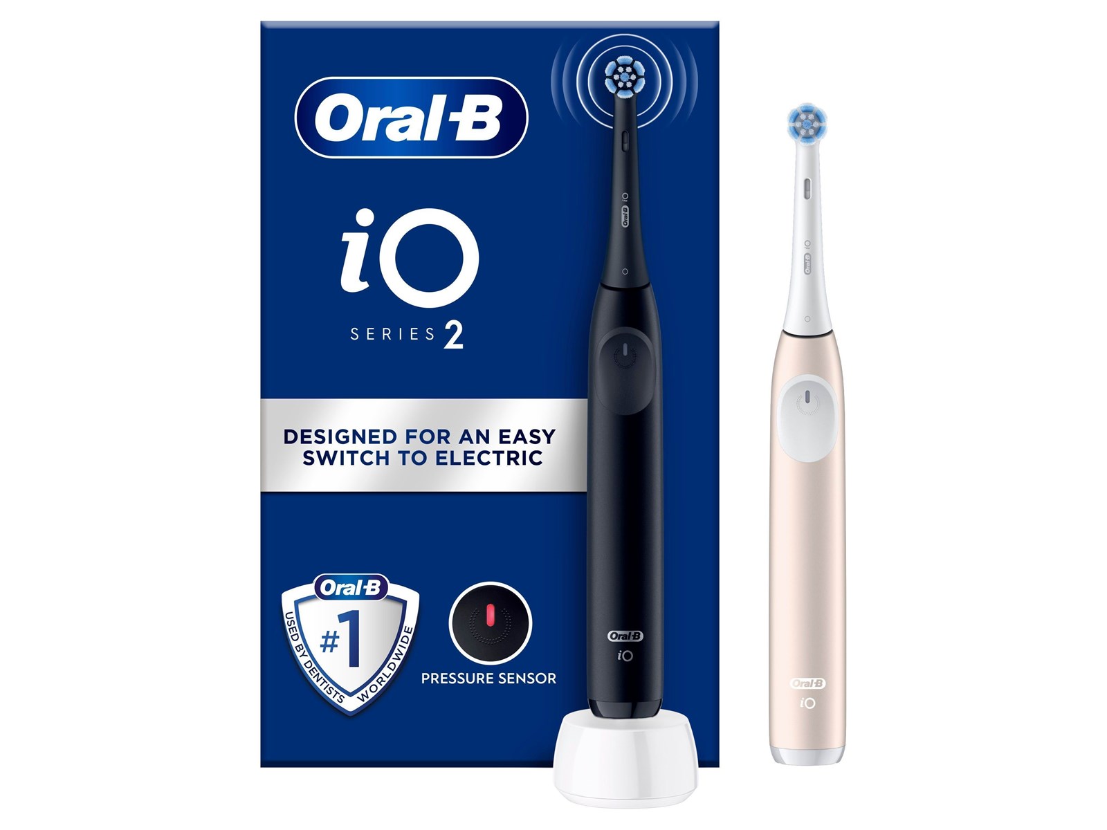Elektrische tandenborstel ORAL-B 133543 Series 2 / Duo / Night Black - Calm Pink