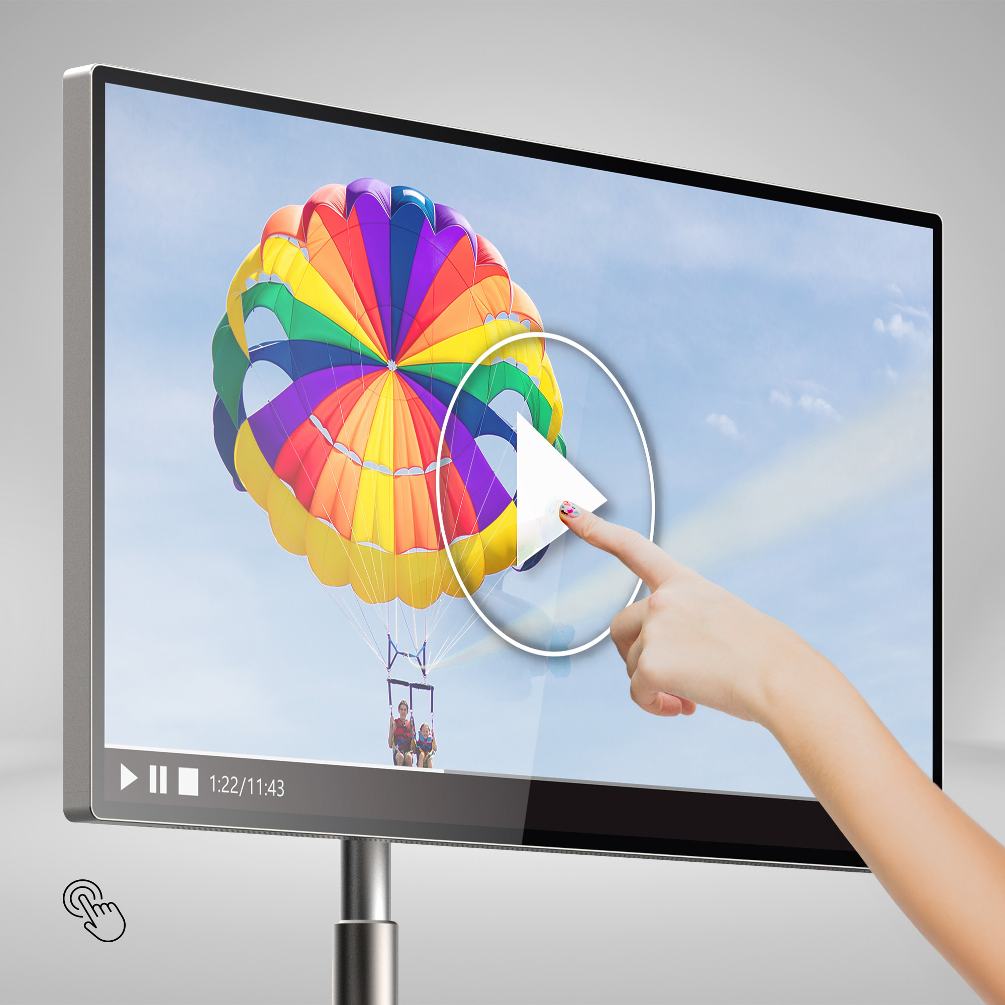 Touch LED TV THOMSON 32UE5M45 - Android - accu - verstelbaar statief