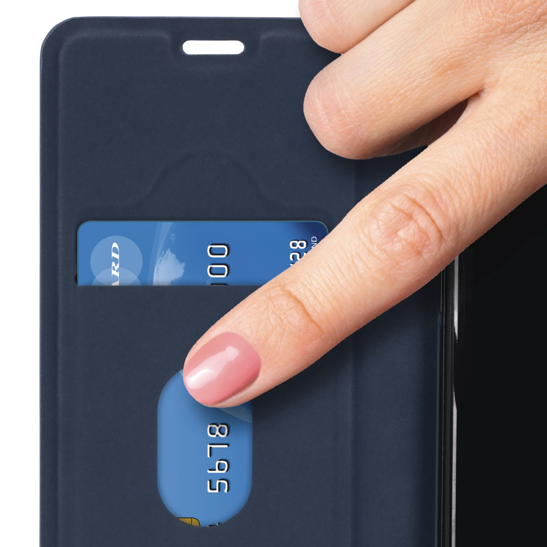 Hama Étui portefeuille Guard Pro pour Apple iPhone 12 mini, bleu