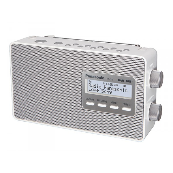 Panasonic radio rf-d10 blanc dab/dab+