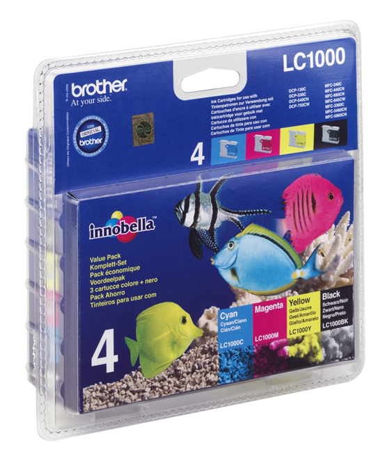 Inktpatroon BROTHER LC1000VALBP LC-1000 Valuepack CMYK