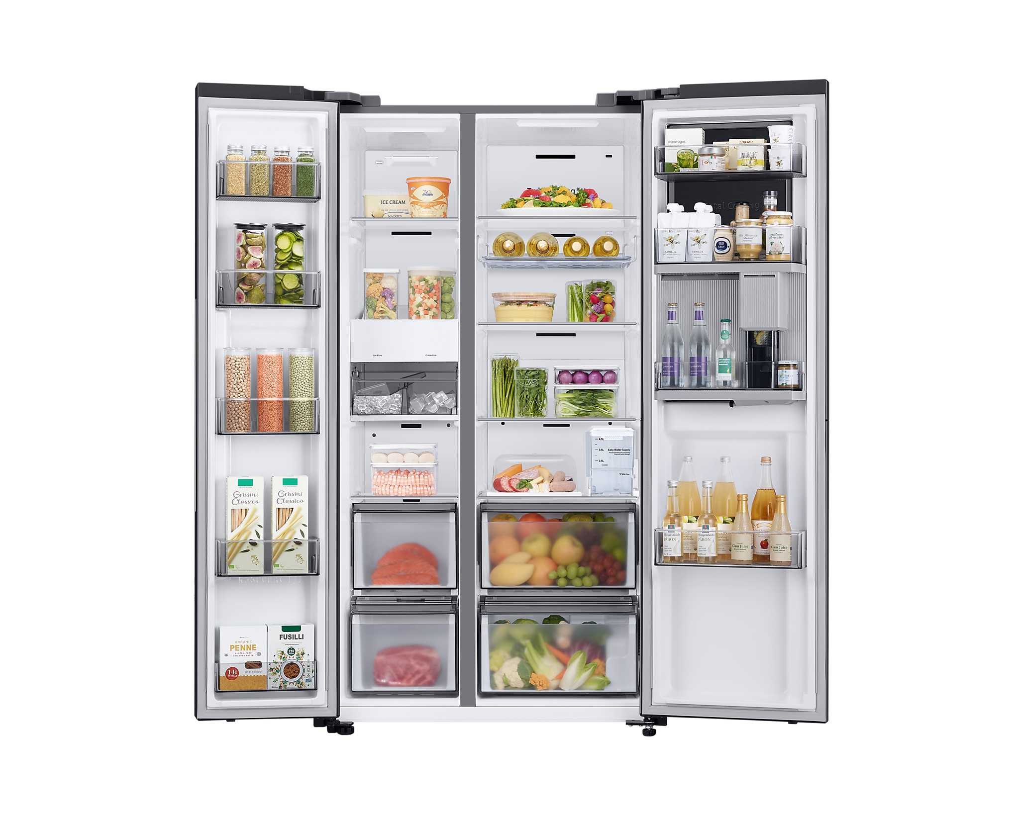 Side-by-side SAMSUNG RH69B8031B1 / 178cm / 403/242L / E